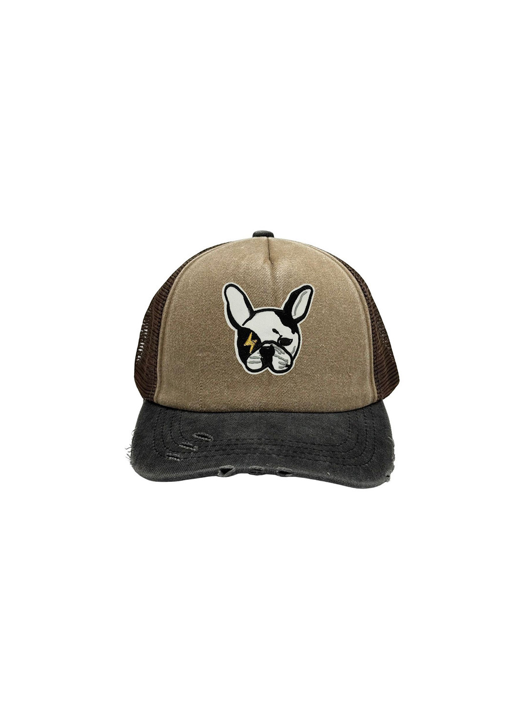 The Tie Hub Unisex Pitbull Dog Face Logo  Embroidered Cotton Baseball Cap