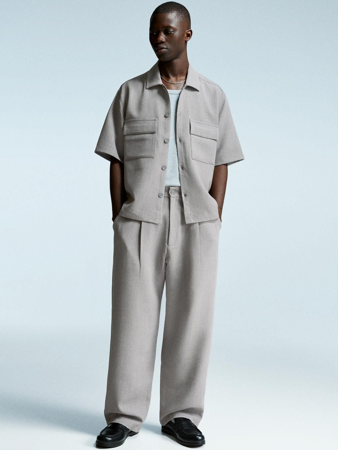 Bershka Super Baggy Tailored Trousers