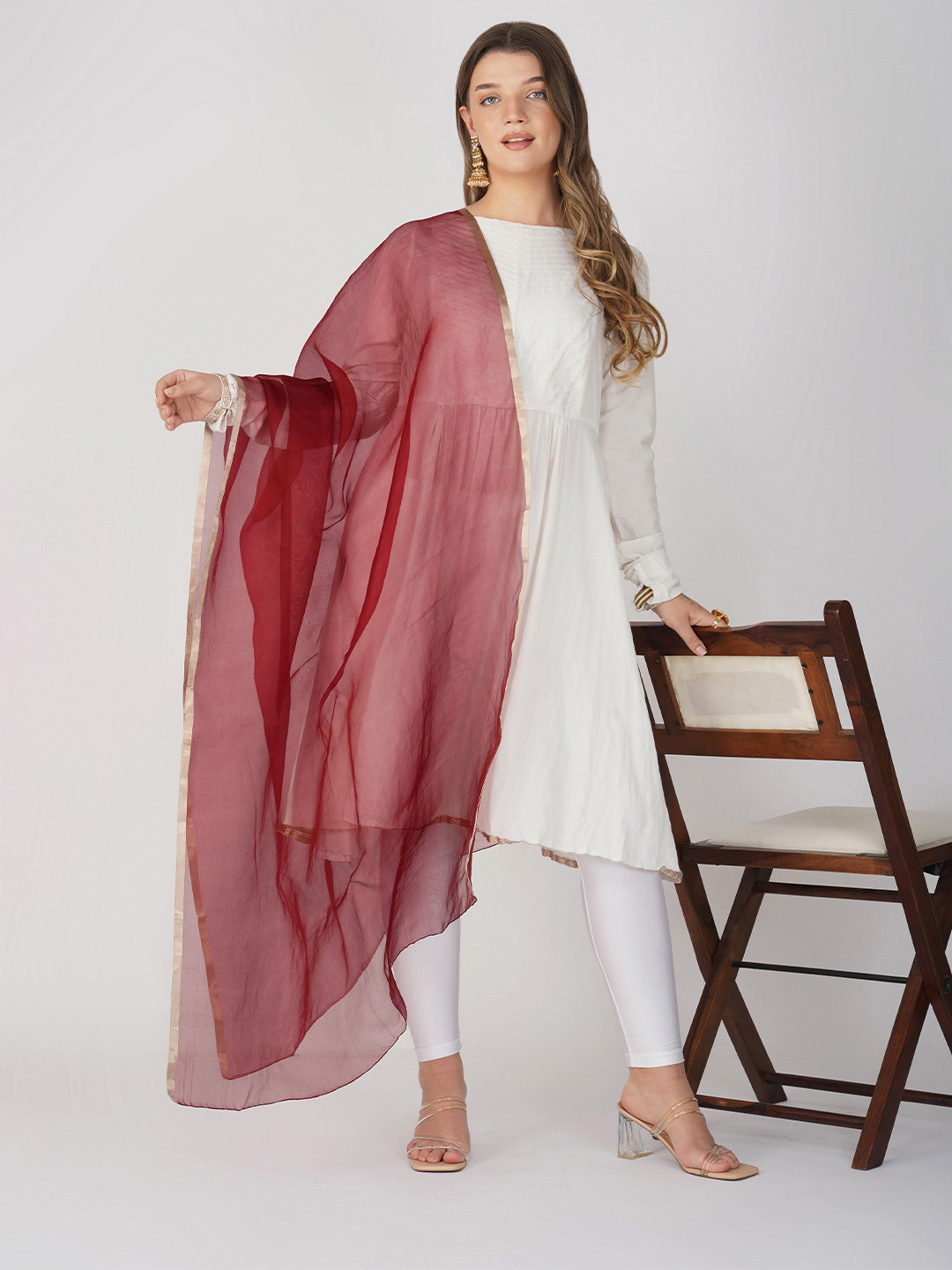 Zal from Benaras Organza Silk Dupatta