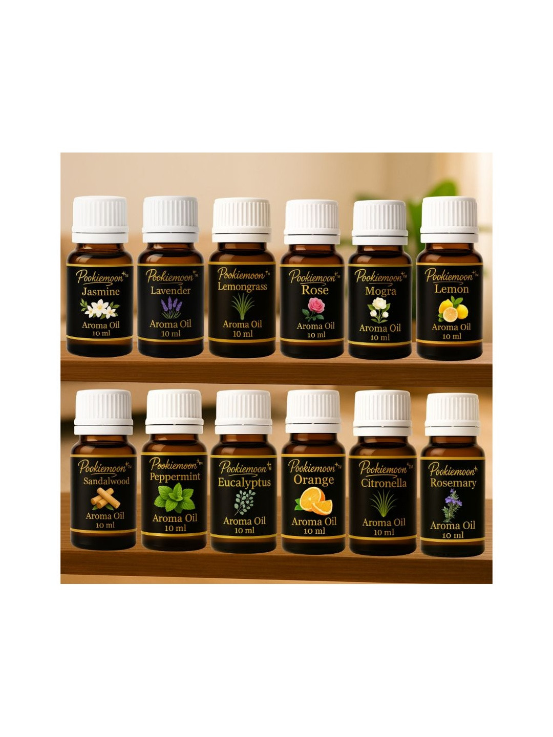 Pookiemoon 12- pcs Premium Essential Oil
