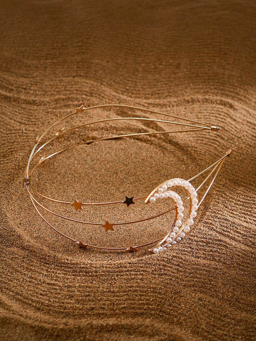 SOHI Women Metal Gold Color Hairband