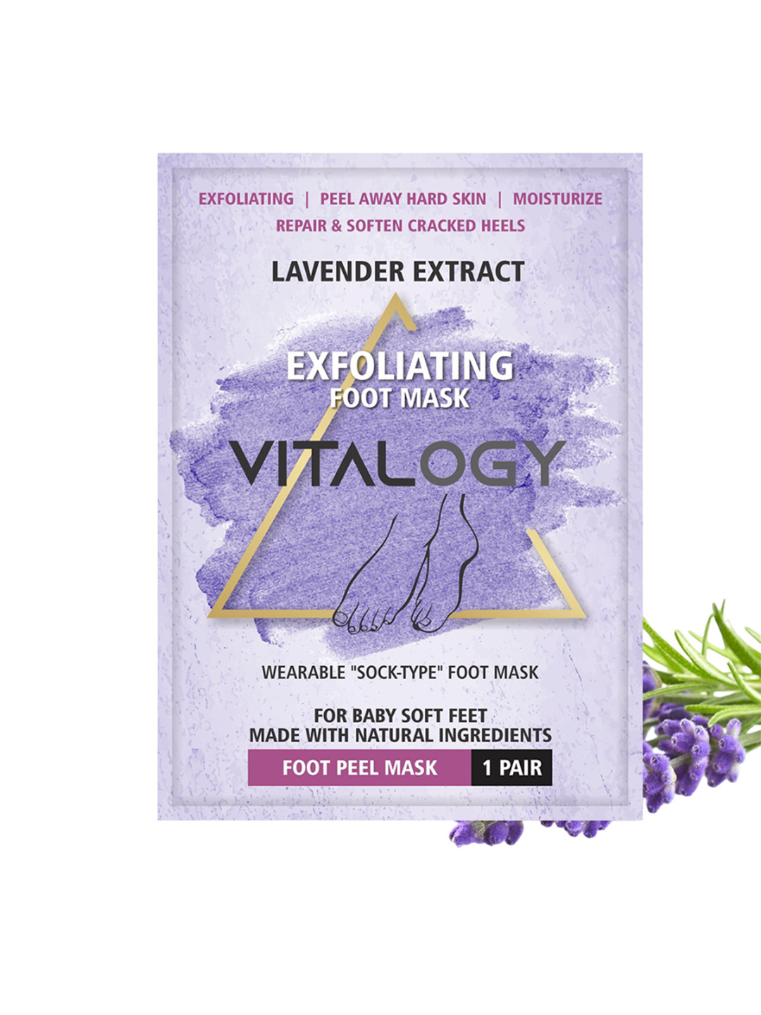 Vitalogy Foot Peel Mask For Dead Skin Removal -1 Pair