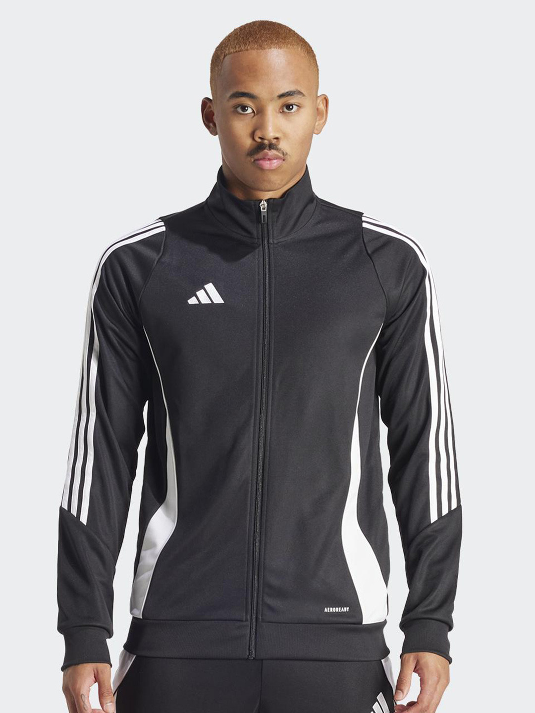 ADIDAS Brand Logo Printed  Slim-Fit Long Sleeve Jacket