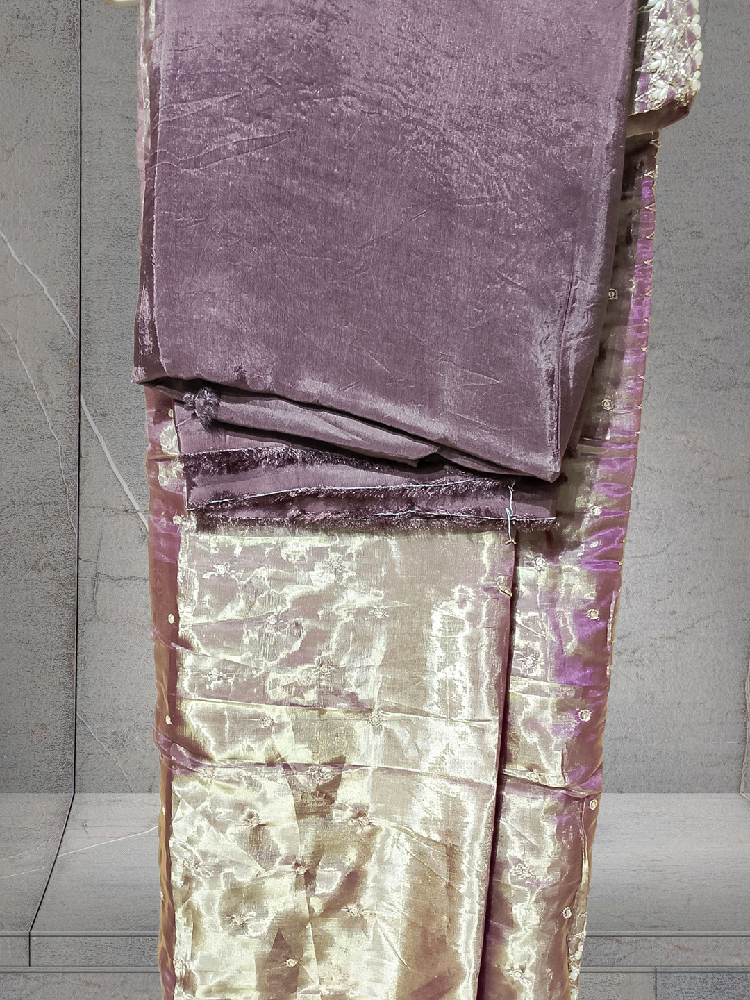 MYROR Women Embellished Unstitched Dress Material