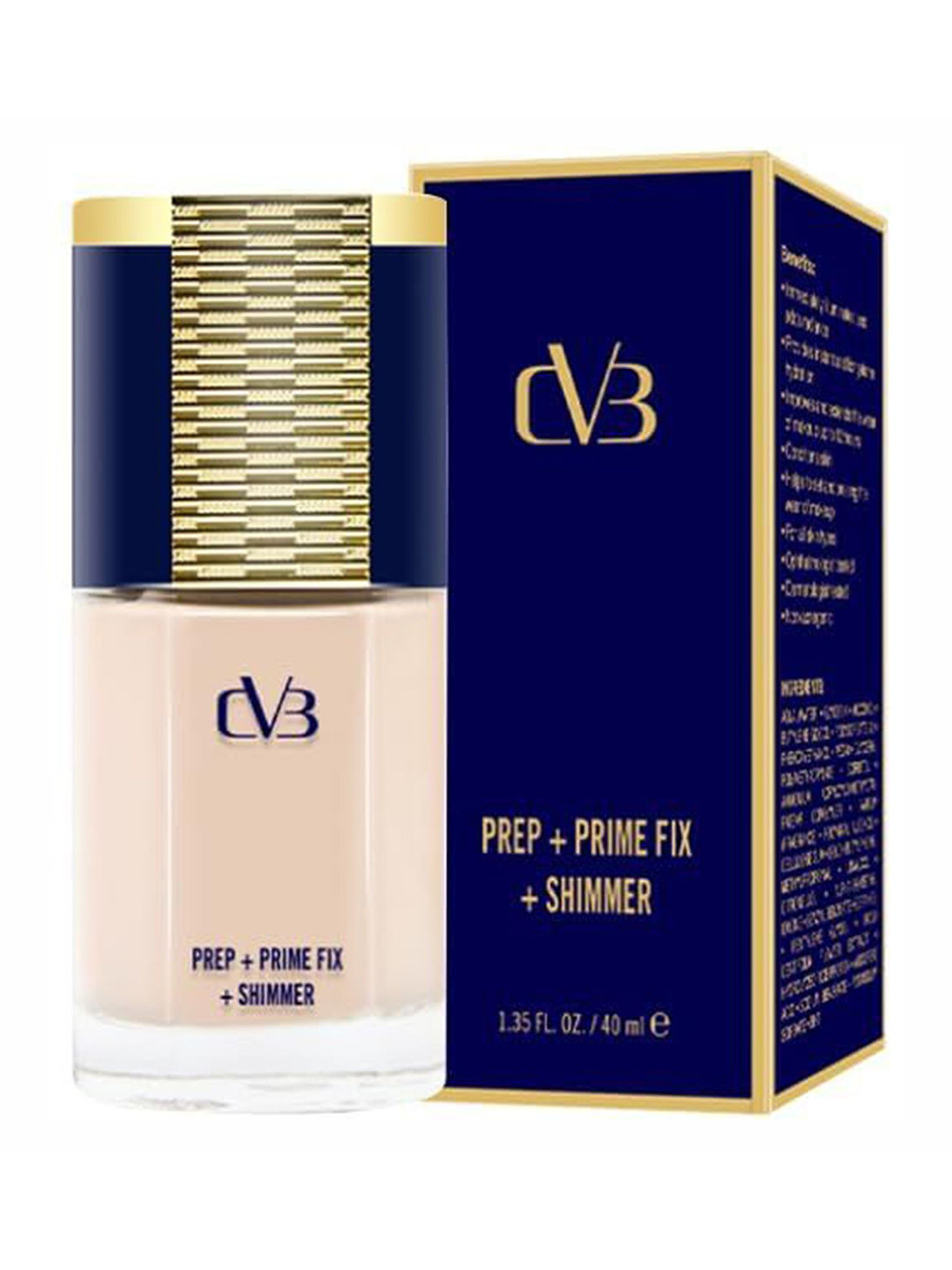 CVB C58 Prep + Prime Fix+ Shimmer Liquid Foundation - 40 ml - Natural Nude