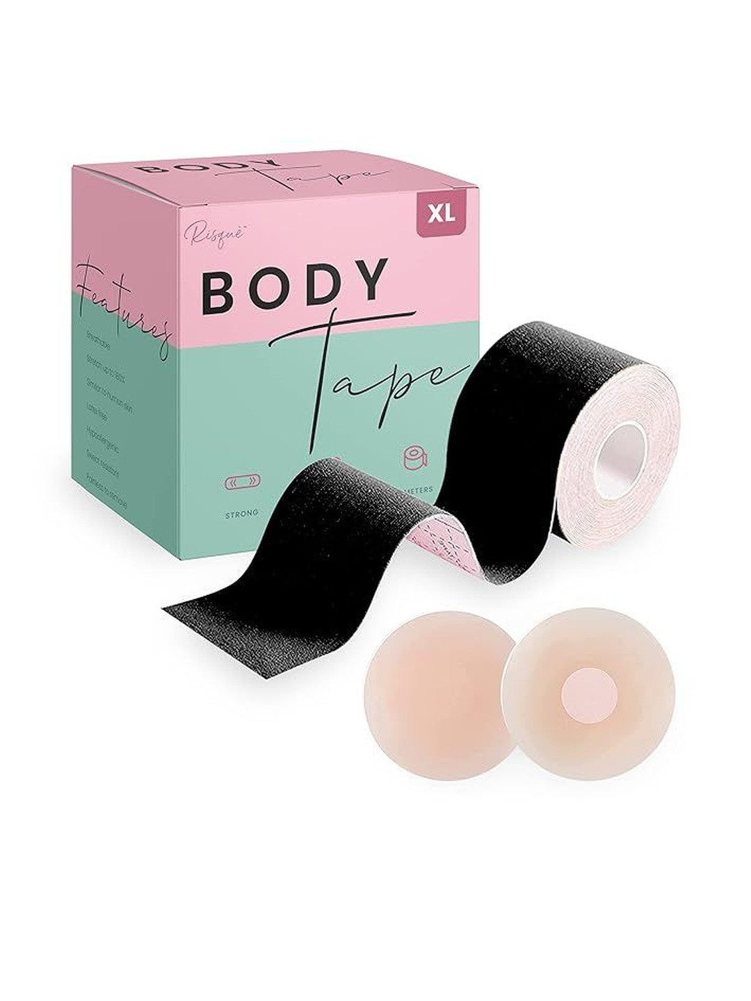 Dclub Women Breast Lift With Petals Breathable Adhesive Sticky Bra Tape