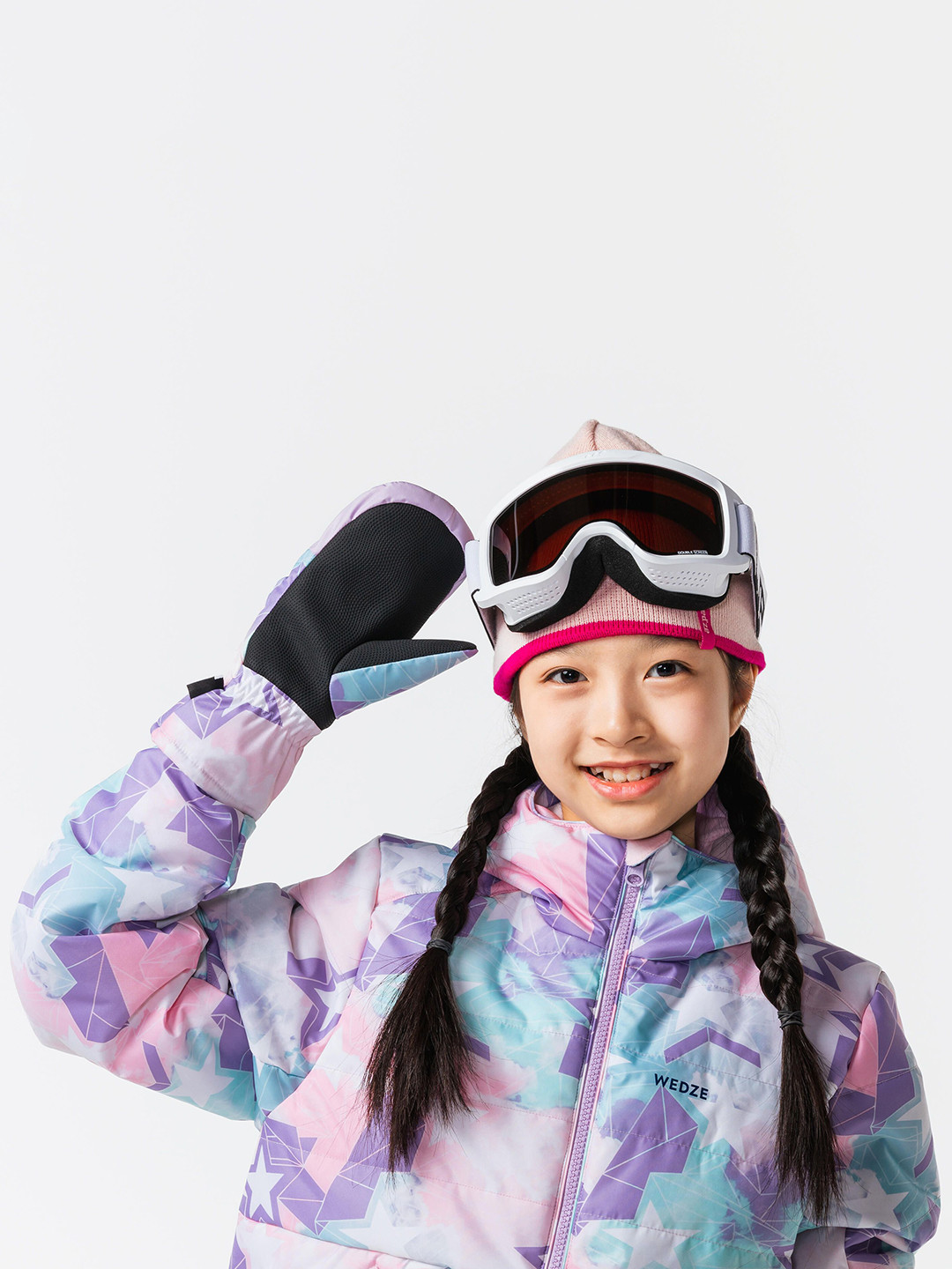 Decathlon Boys Patterned Polyester Sport Gloves