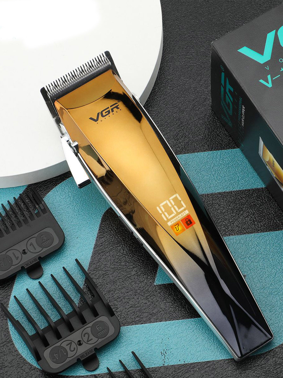 VGR V-115 Professional Salon Series Hair Clipper - Gold