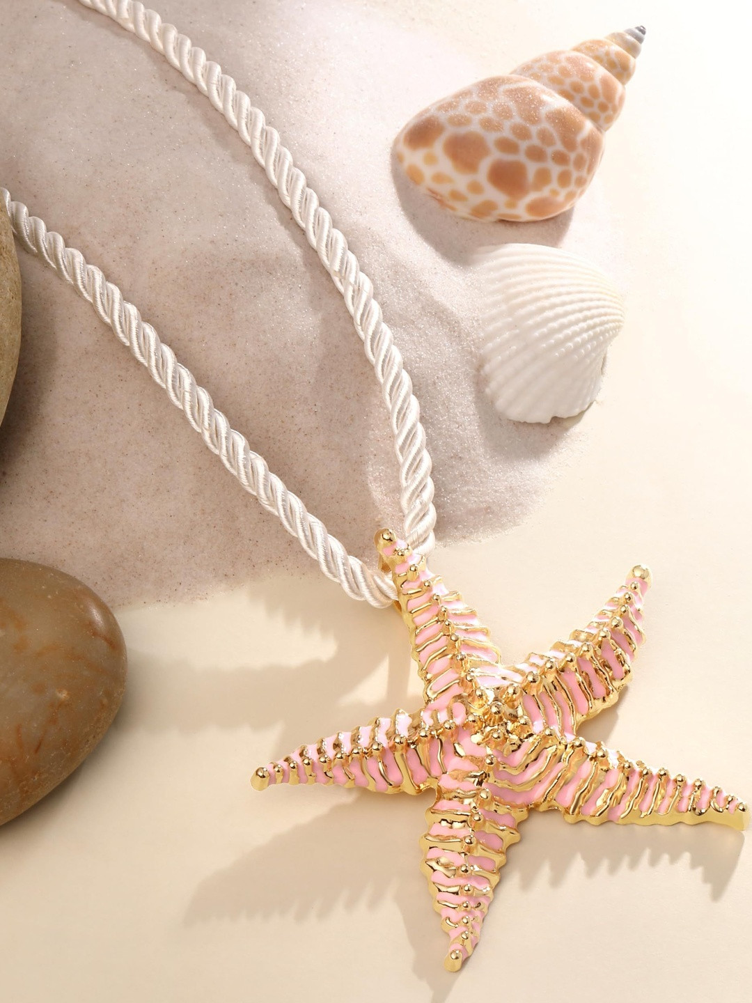 Atasi International Gold-Plated Star Shaped Pendants with Chains