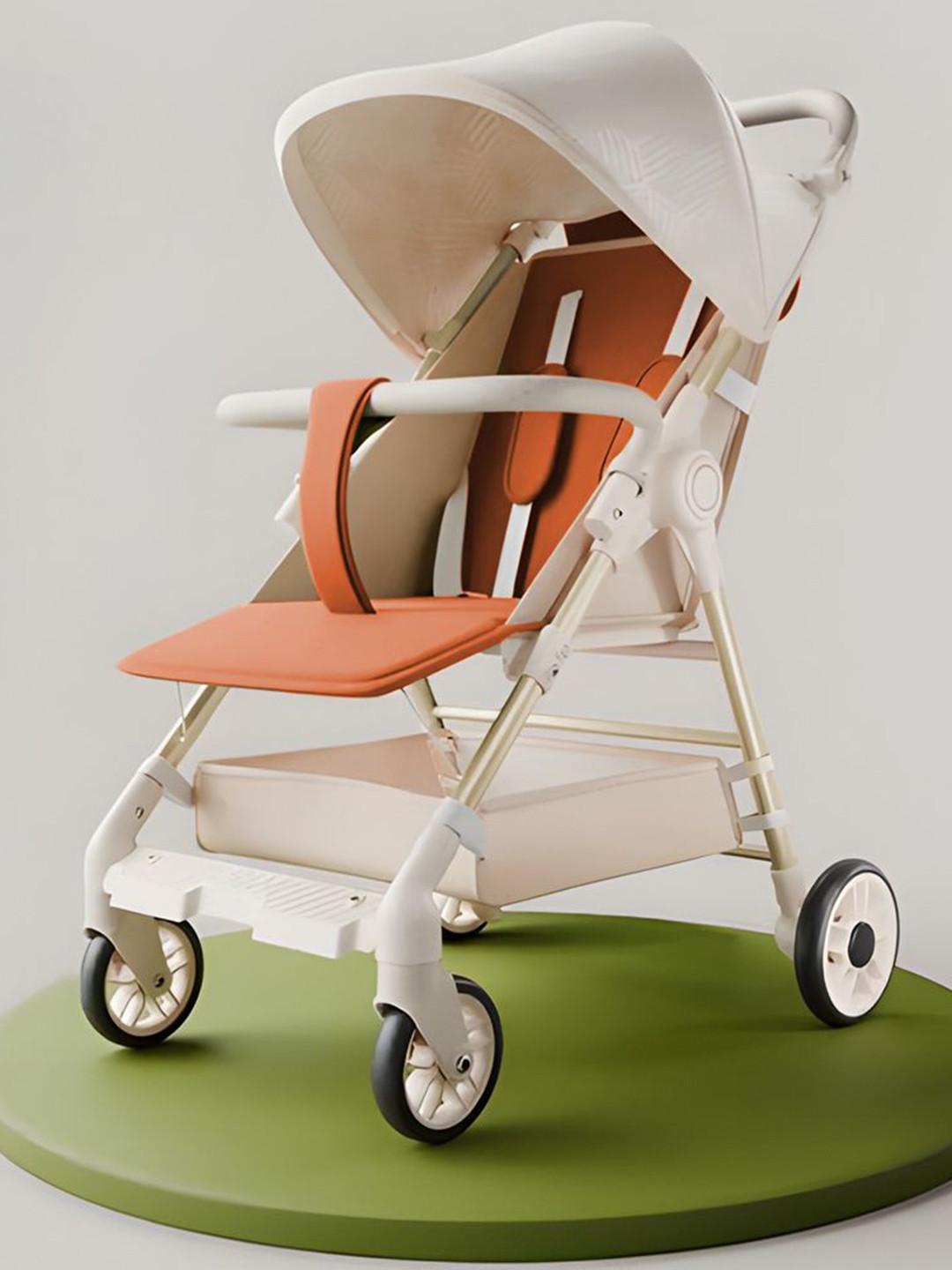 StarAndDaisy Kids Stroller With 5 Point Safety Harness & Reversible Handlebar