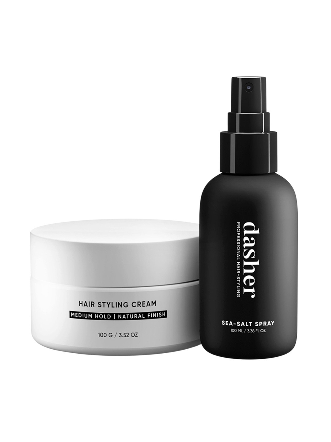 Dasher Set Of 2 Sea Salt Spray - 100 ml & Hair Styling Cream  - 100 g
