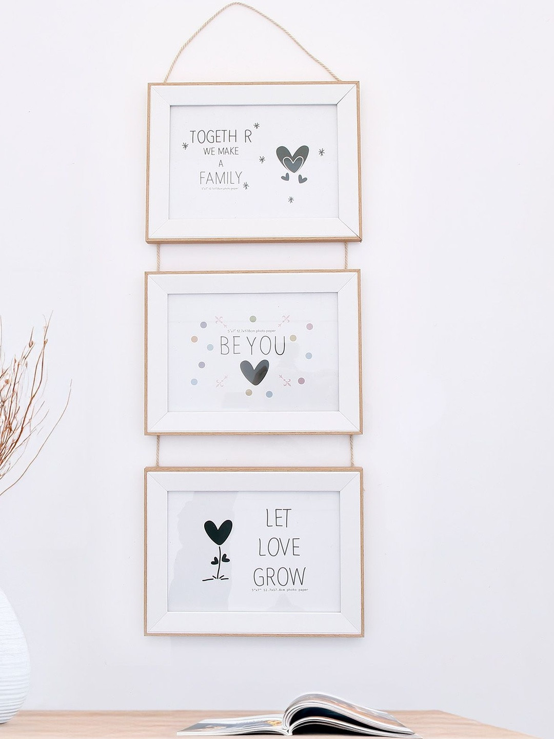 Archies White MDF Wall Hanging Photo Frames