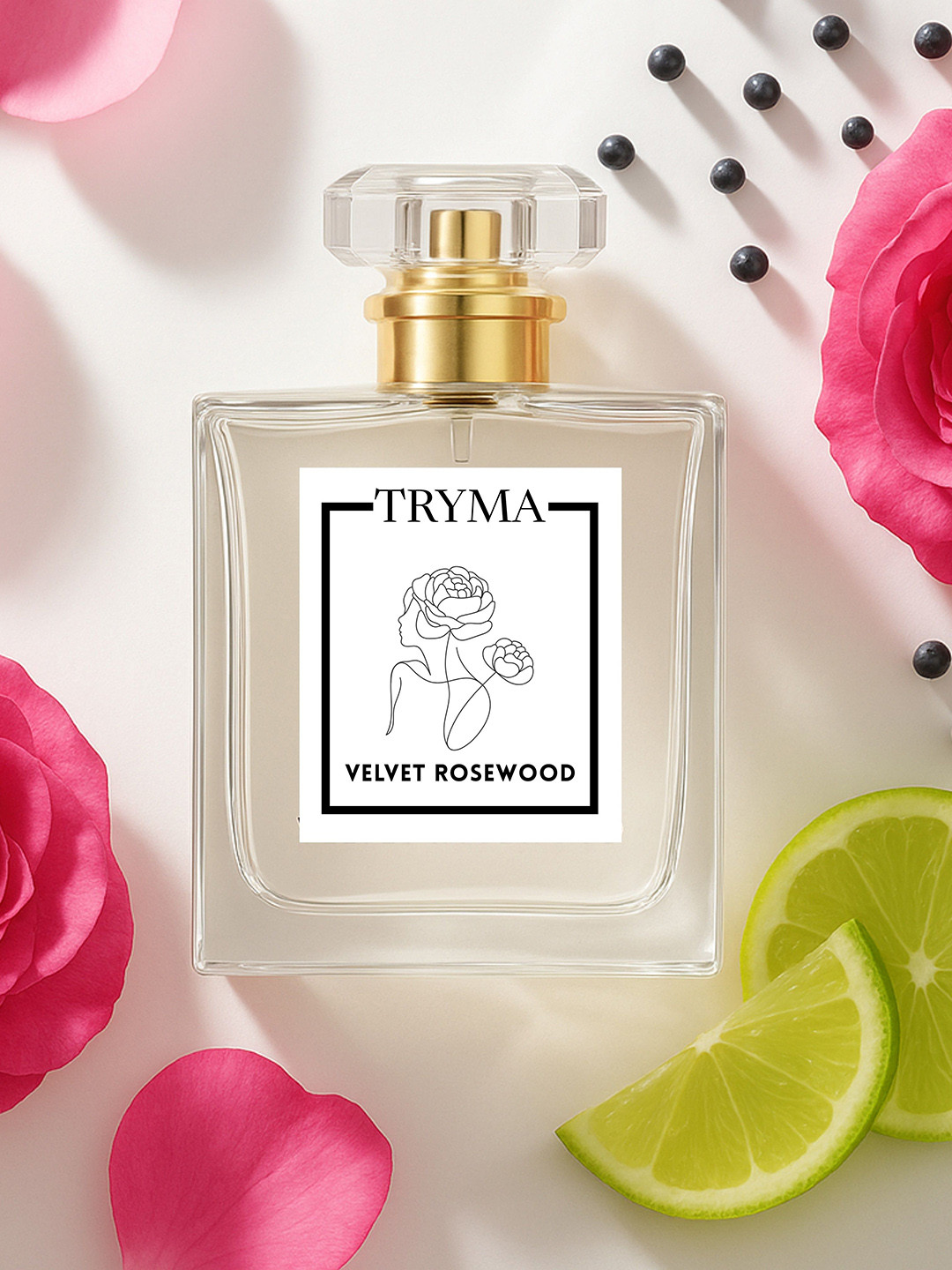 TRYMA Velvet Rosewood Long Lasting Eau De Parfum - 50 ml
