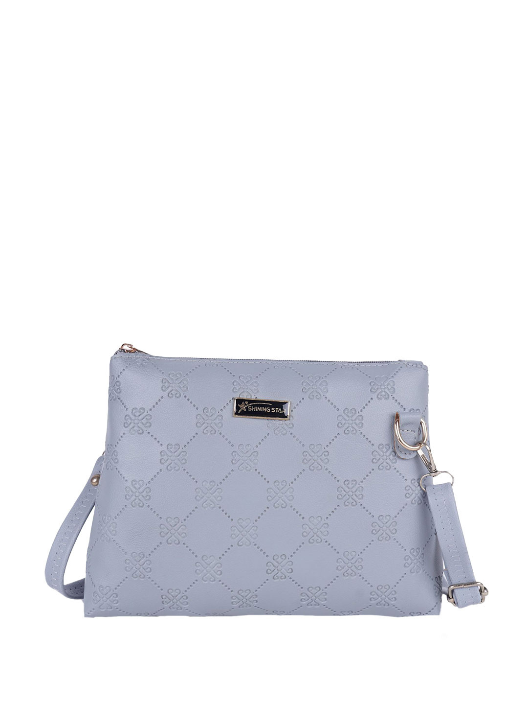 SHINING STAR Leather Sling Bag with Quilted