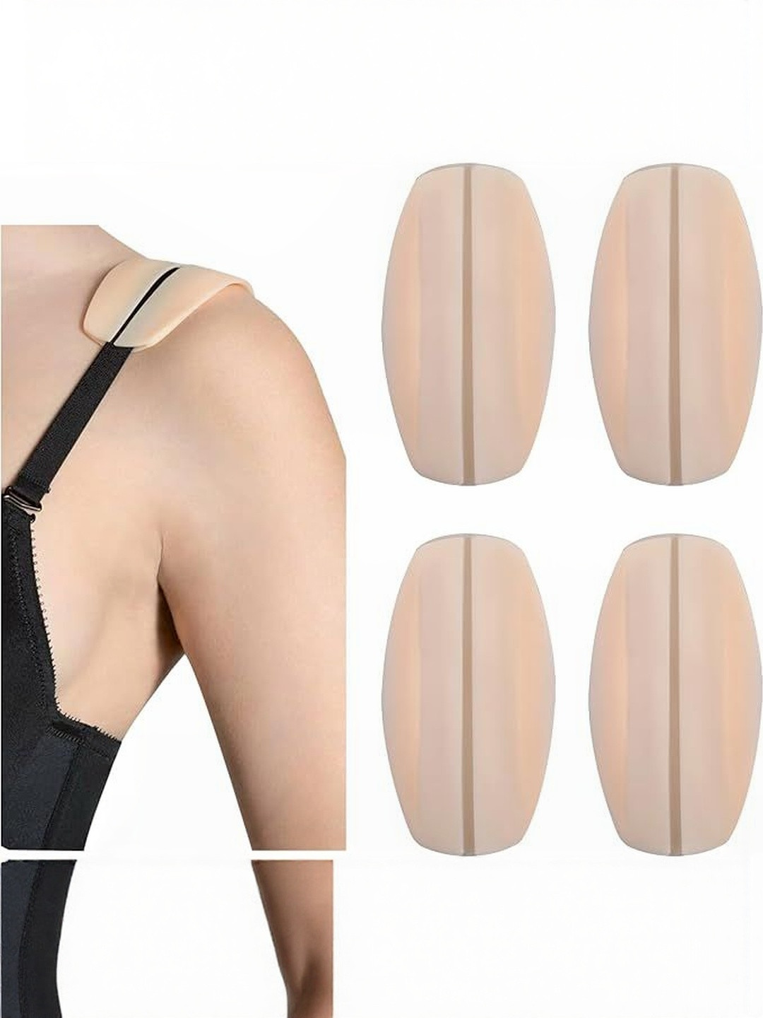 DClub Silicone Non-Slip Bra Strap Cushions Shoulder Protectors Pads