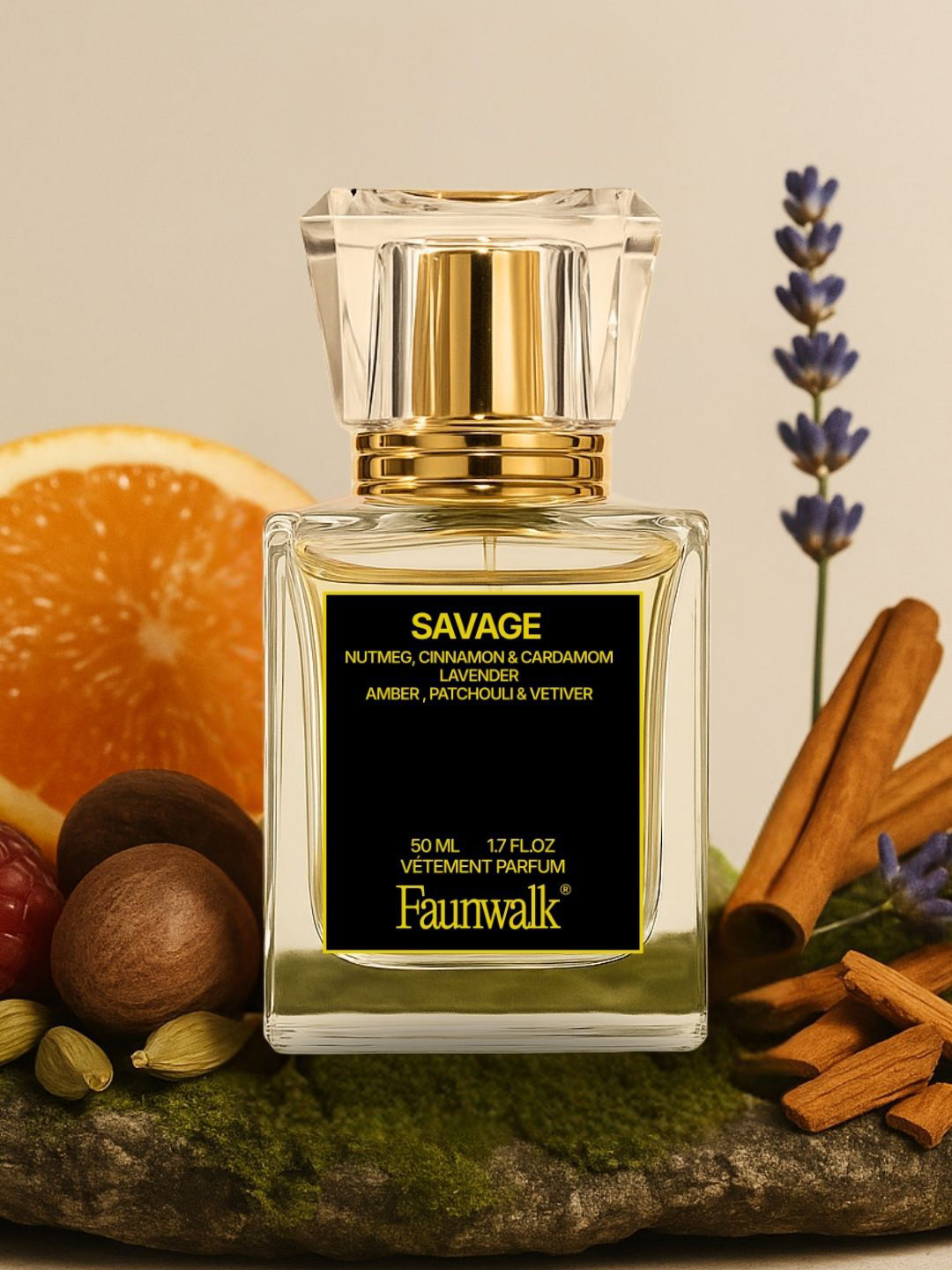 FAUN WALK Men Savage Sauvage Elixir Long Lasting Eau De Parfum- 50 ml