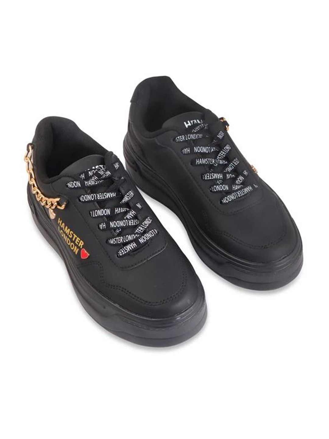 HAMSTER LONDON Women Marcella Round Toe PU Sneakers