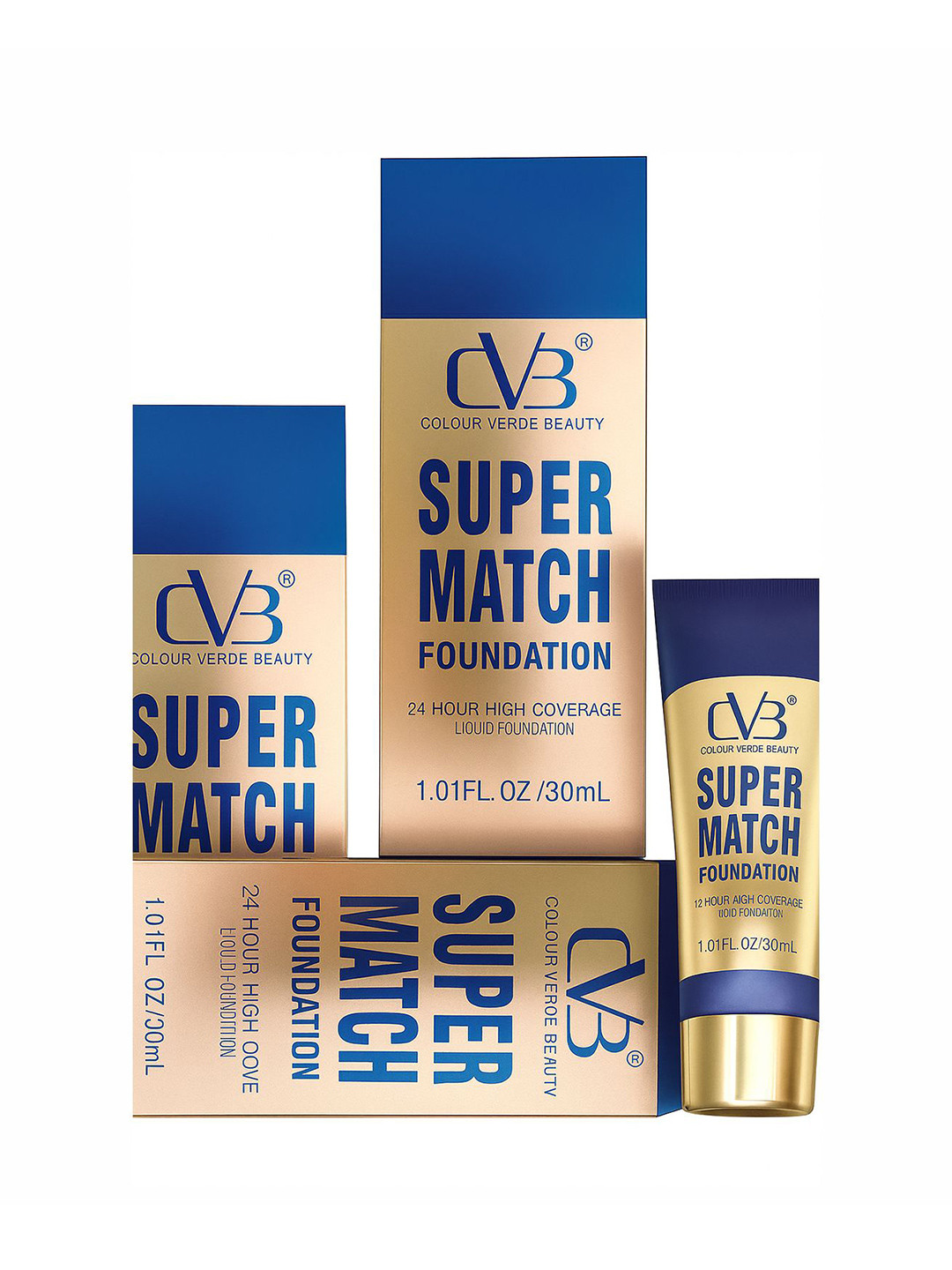 CVB C101 Super Match Liquid Foundation - 30 ml - Soft Ivory