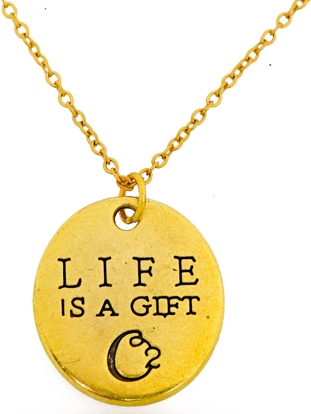 INTERSTELLAR Gold-Plated Both Side Engraved Pendants with Chains