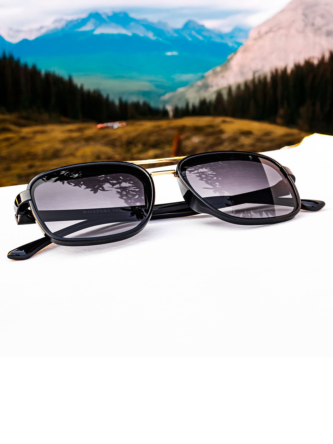 Jiebo Men Full Rim Square Sunglasses with UV Protected Lens COSTA-112