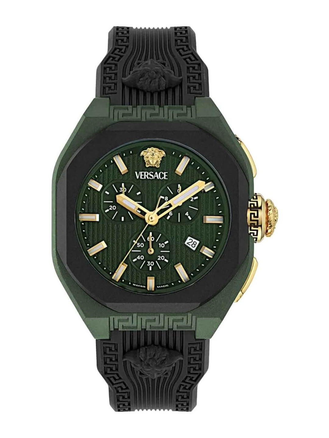 Versace V-Legend Unisex Textured Dial & Straps Analogue Chronograph Watch VE9L00625