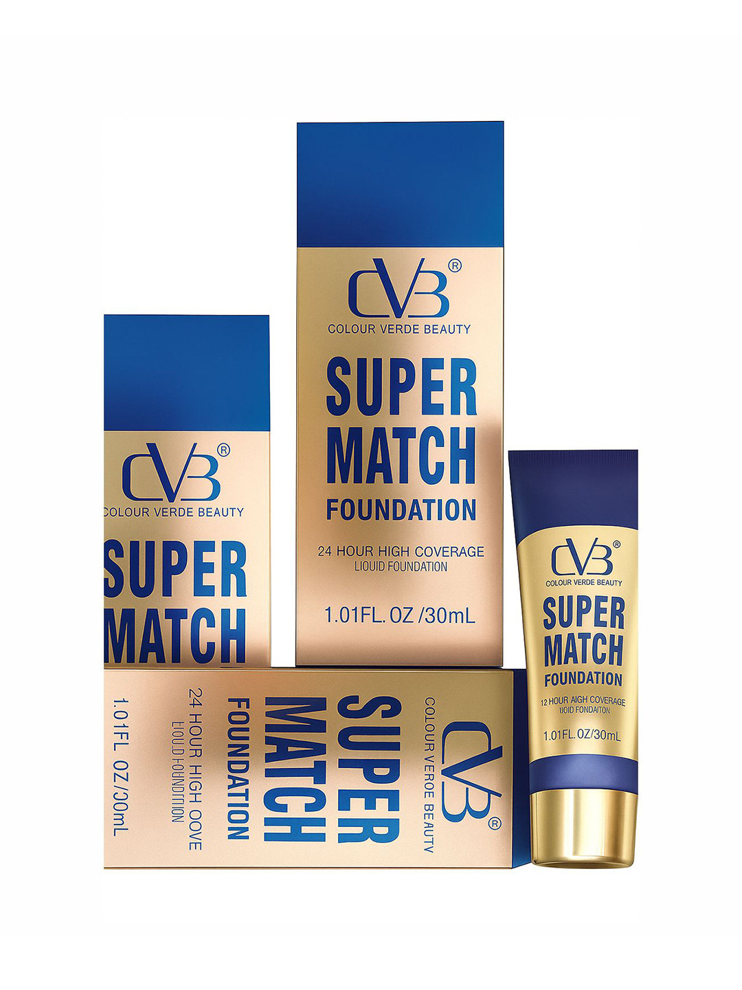 CVB C101 Super Match Liquid Foundation - 30 ml - White Ivory