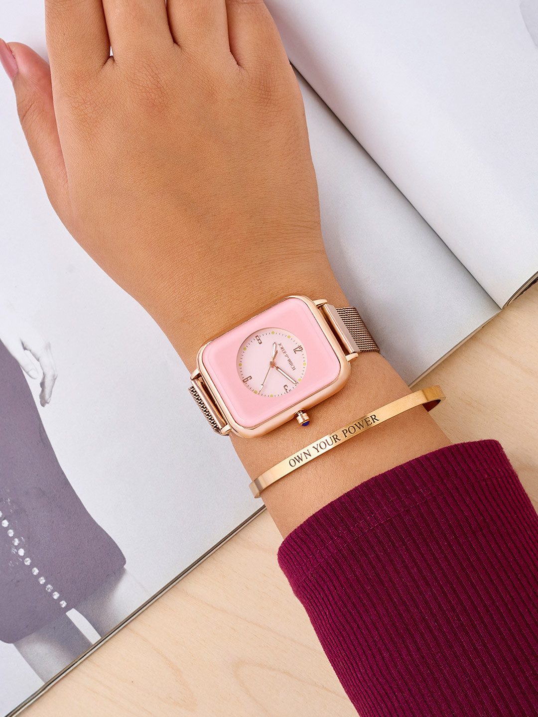 JOKER & WITCH Women Stellar Allure Watch Bracelet Stack Gift Set