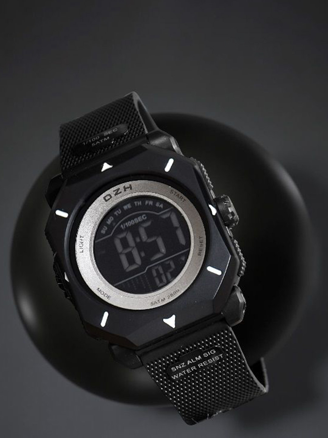 DZH Women Digital Multi Function Watch DZH 2809-Silver1