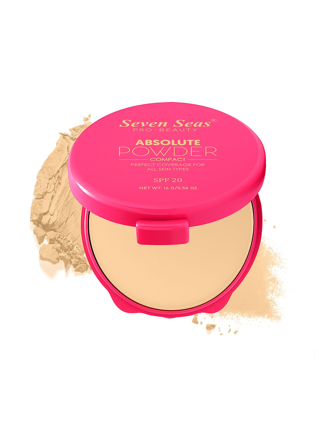 Seven Seas Weightless Absolute Compact Powder With SPF - 20 - 16 g Shade -01