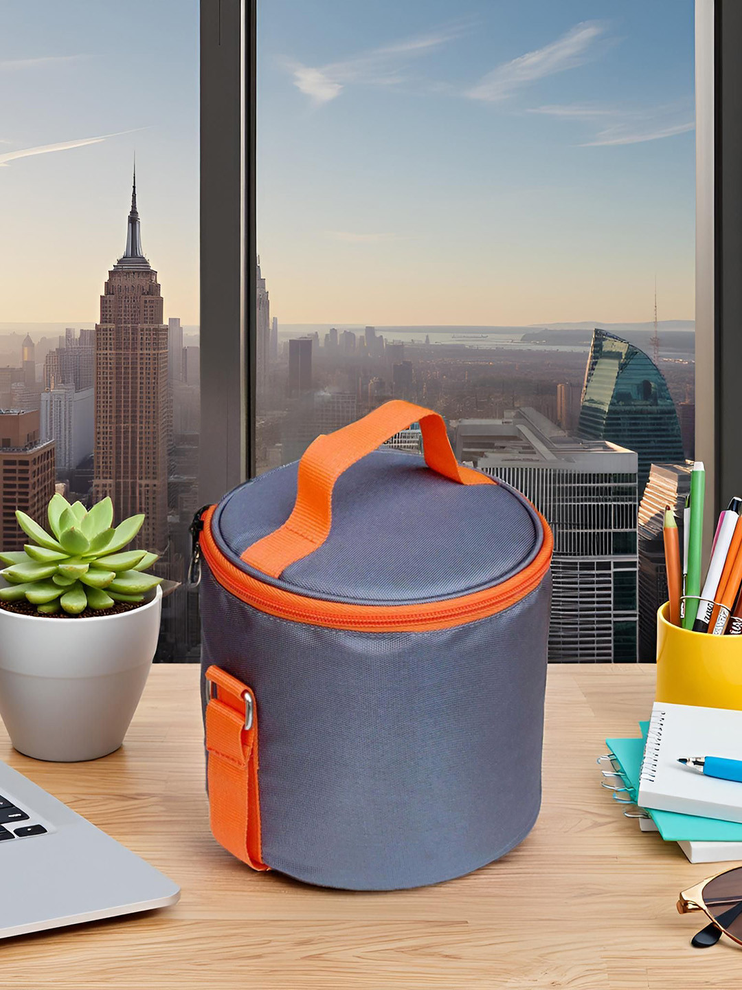 FOONTY Women Solid Waterproof Lunch Bag For Office Use