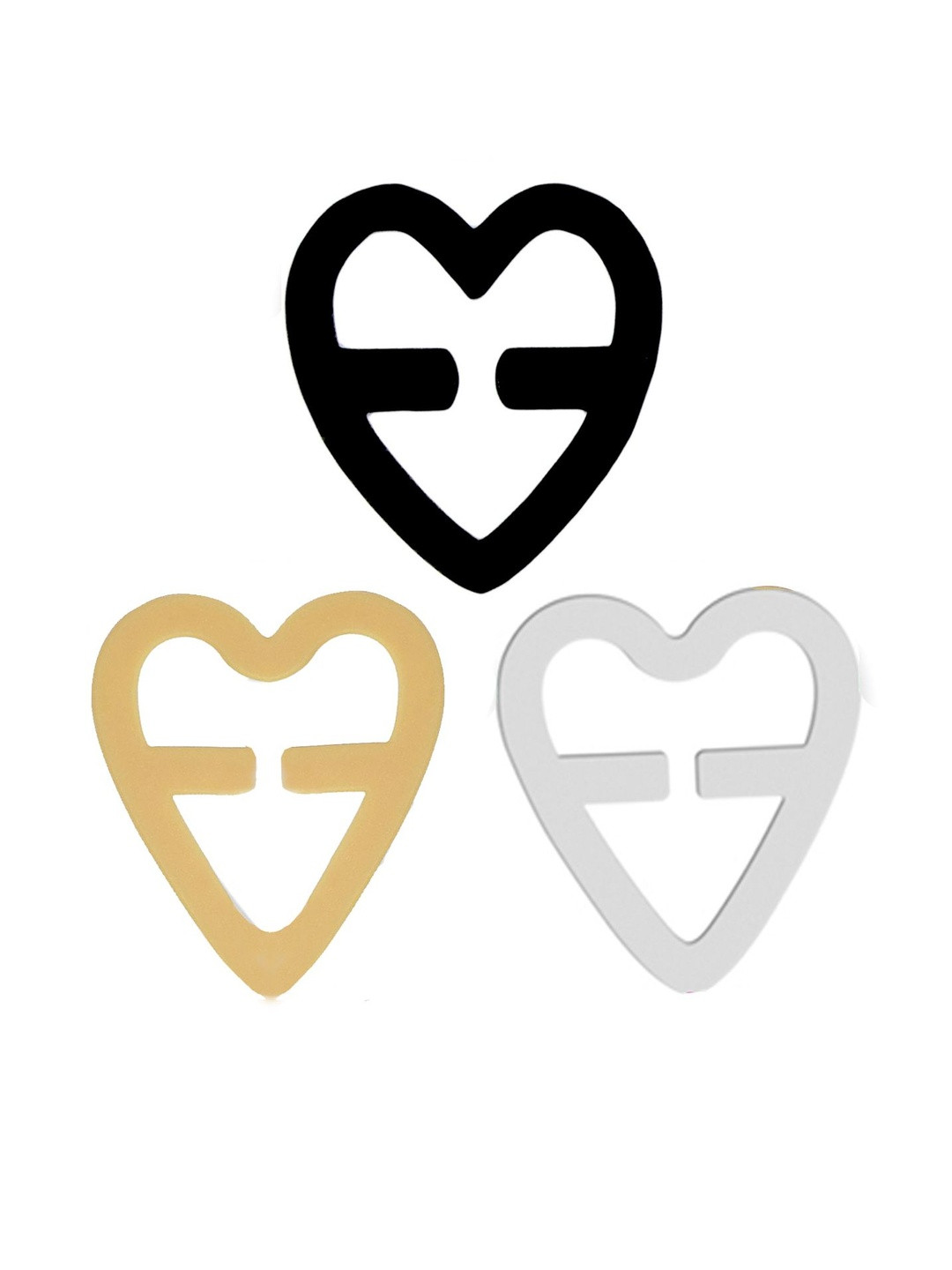 DClub Set of 3 Solid Bra Strap Clips