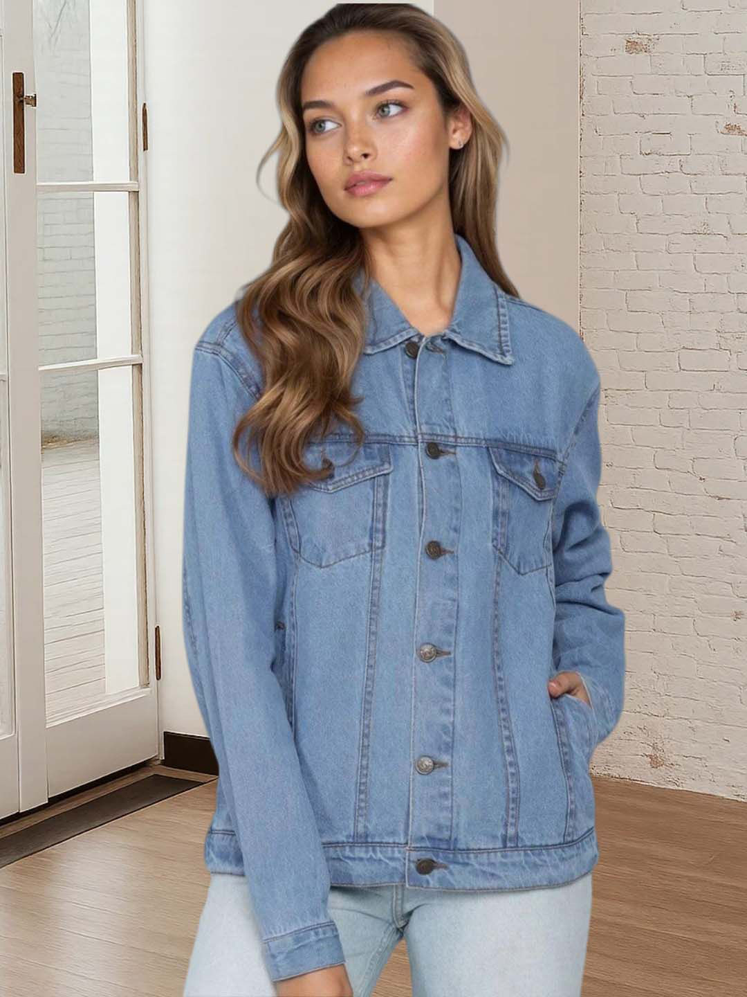 Kotty Women Denim Jacket with Utility Pockets