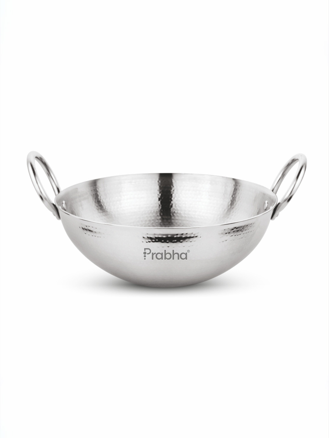 Prabha Stainless Steel Round Bottom Without Lid Kadai - 1L