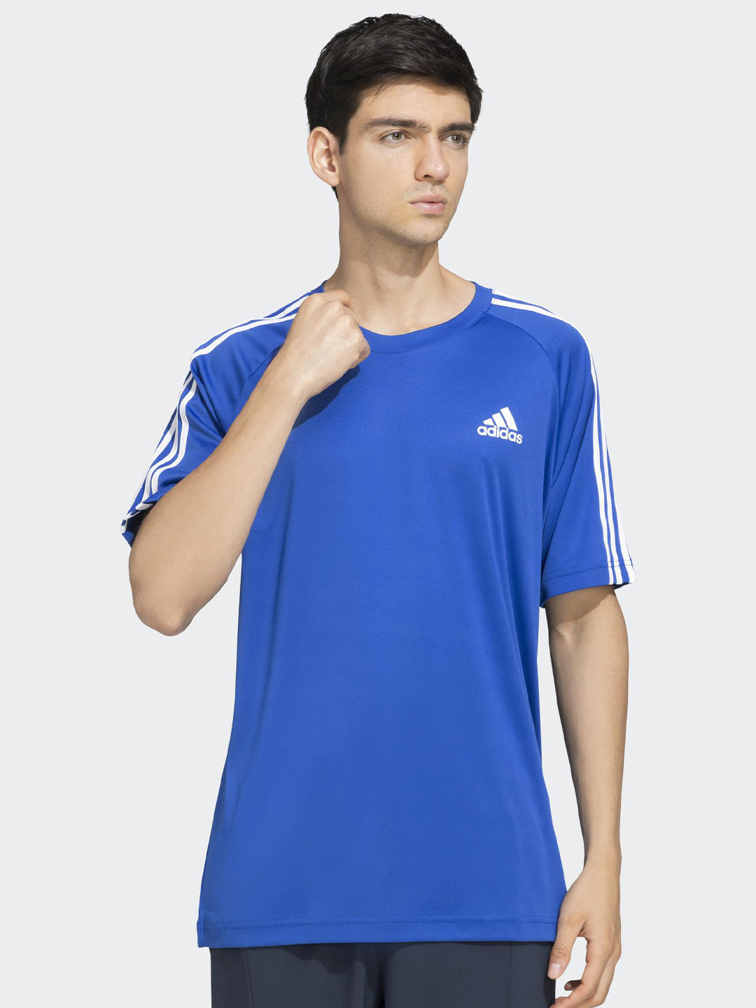 ADIDAS M SERENO 3S T Men Round Neck Cotton Tshirts