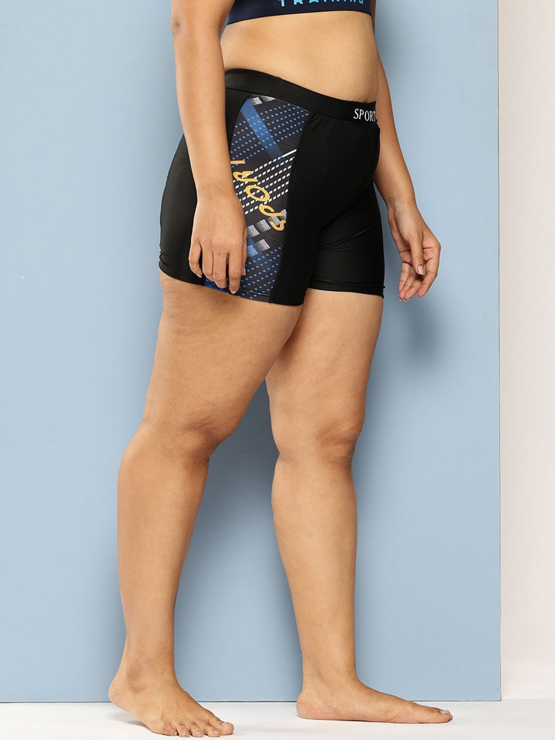 CORSICA Women Sports Wear Nylon Printed Tights Shorts