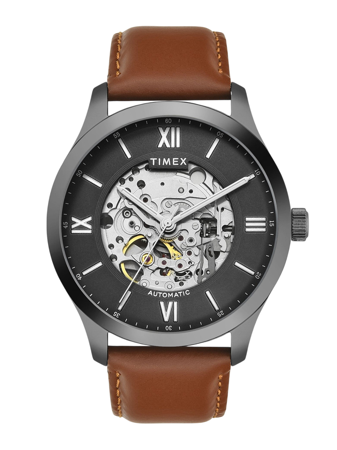 Timex Men Skeleton Dial Analogue Automatic Motion Powered Watch TWEG208SMU14