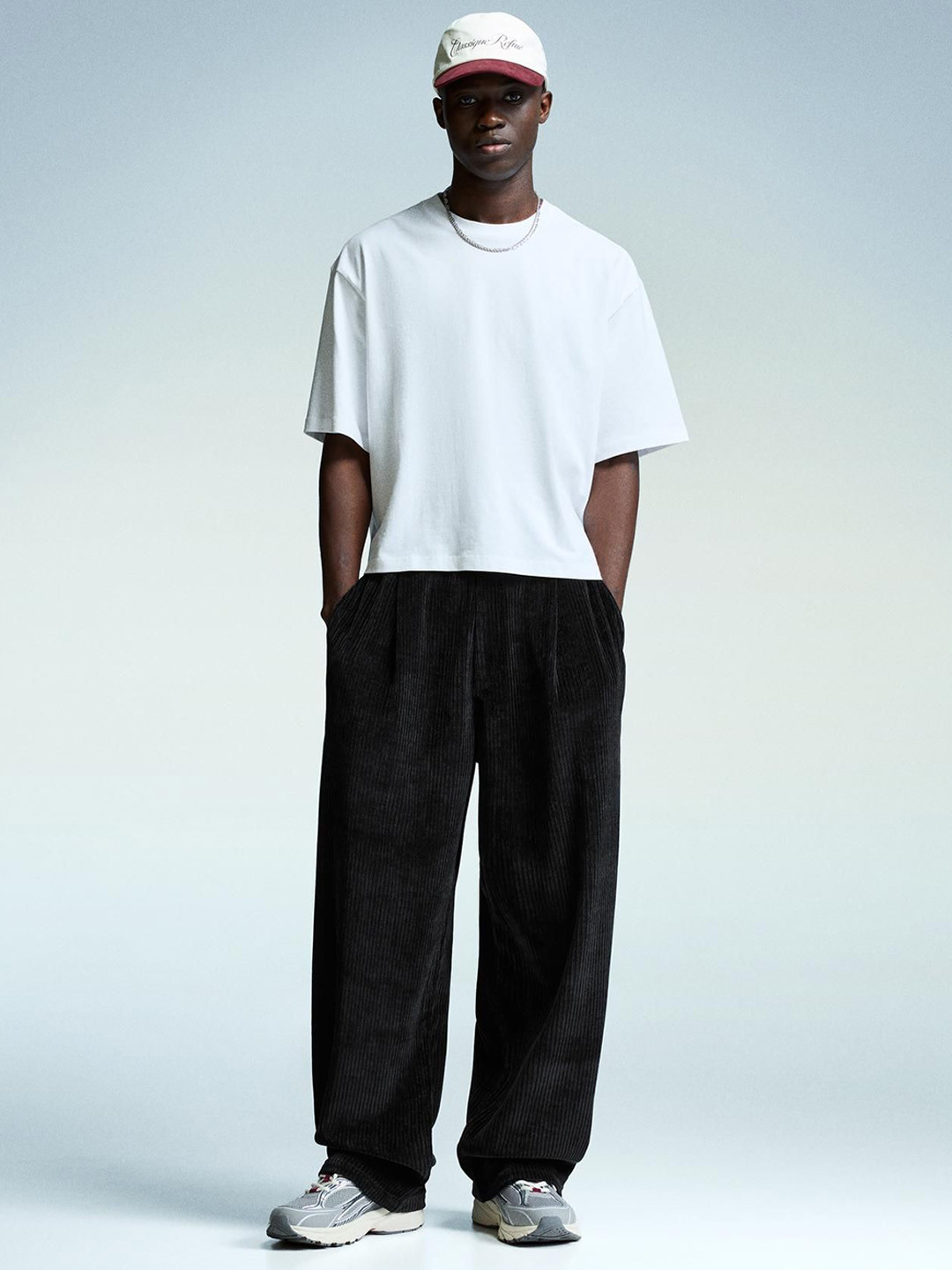 Bershka Super Baggy Chenille Trousers