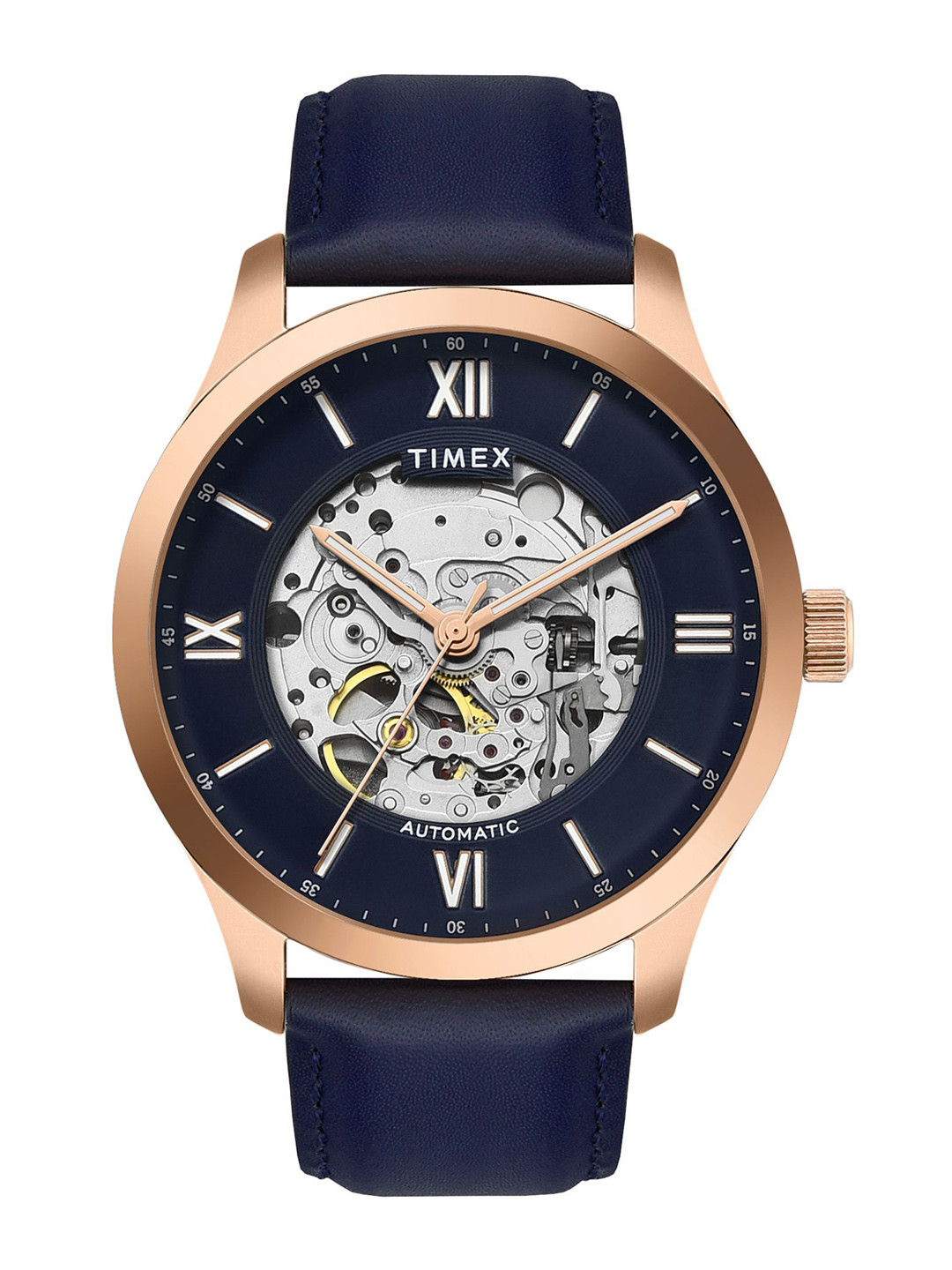 Timex Men Skeleton Dial & Leather Straps Analogue Automatic Motion Watch TWEG208SMU13