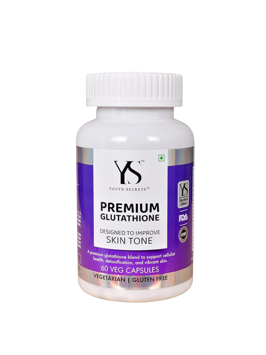 YOUTH SECRETS Premium Glutathione Capsules - 60 Capsules