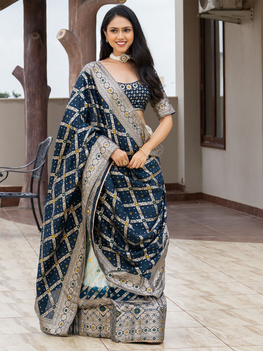 PRETTY PALLU Women Embellished Zarika Lehenga & Unstitched Blouse With Dupatta