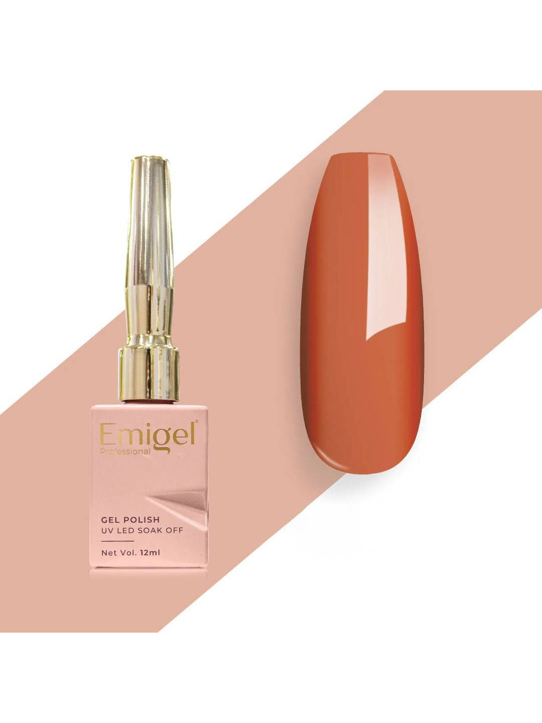 Emigel PROFESSIONAL UV Gel Nail Polish - 12 ml - Mahogany Orange - E-062