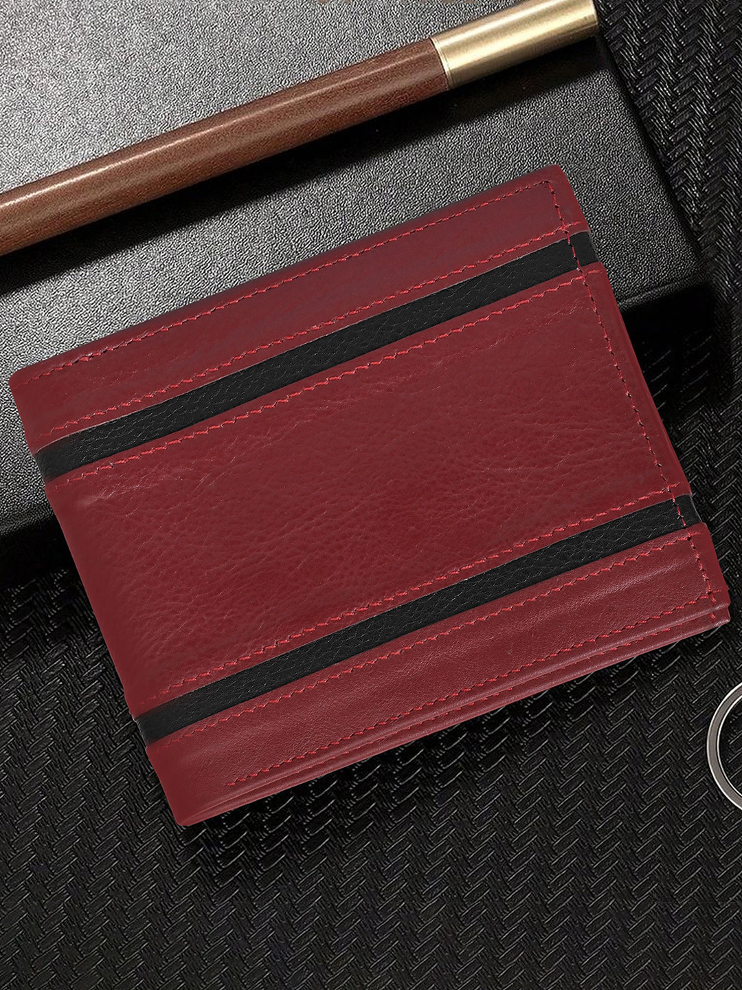 K-Lite Men Leather Two Fold Wallet