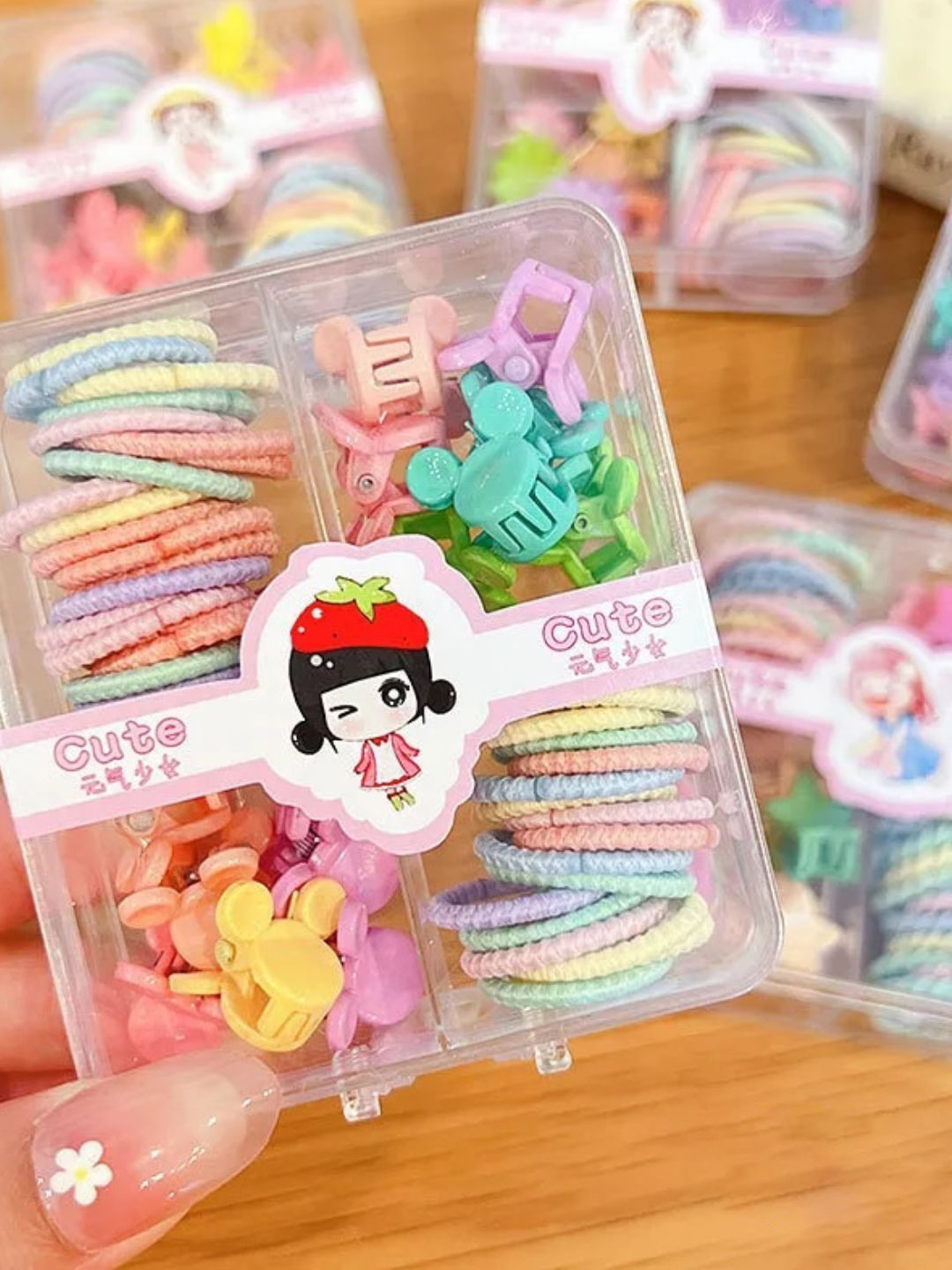 Puchku Girls Small Hair Rubber Band Hair Accessory