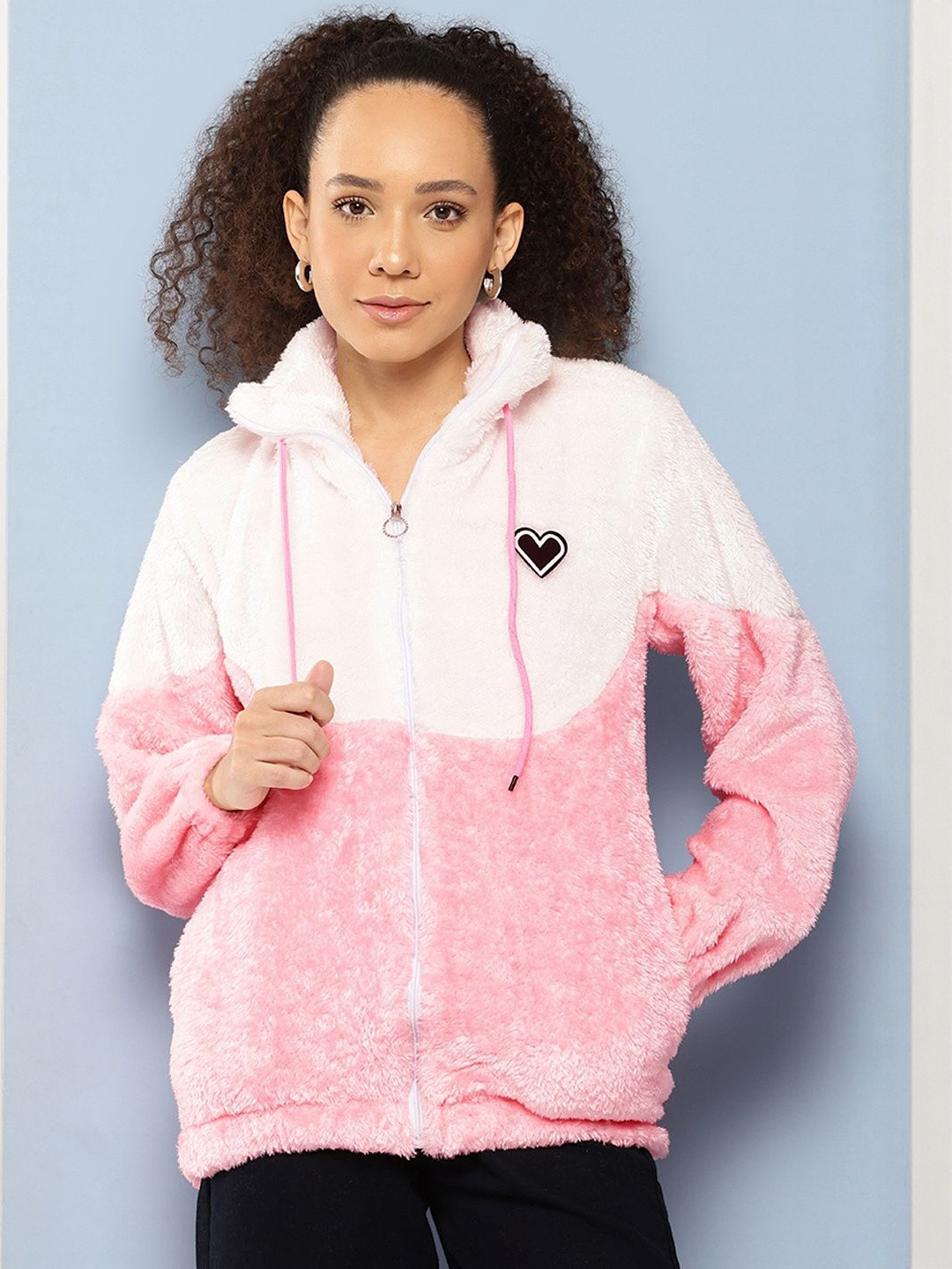 CORSICA Women Peach Cotton Bomber