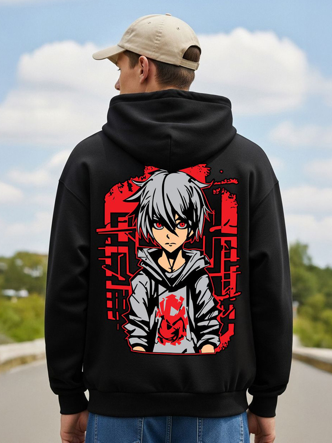 MaverIQ Men Graphic Printed Marvel Hooded Neck Full Sleeve Hoodie