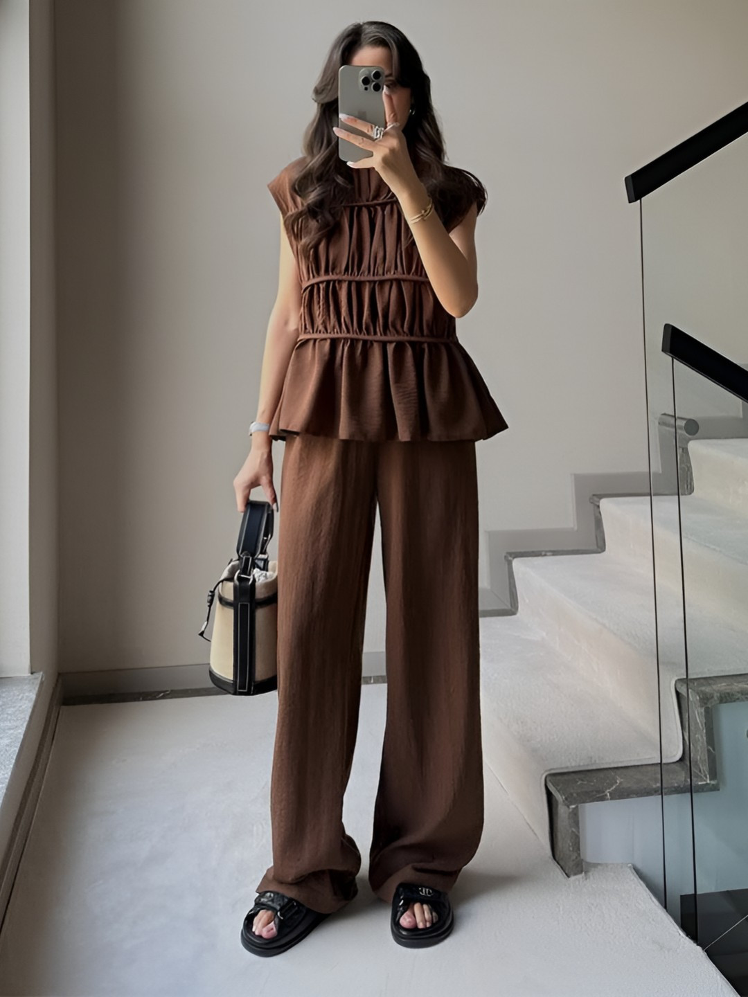 Miss Mosa By Akanksha Brown Iraida Summer Co-Ord Set