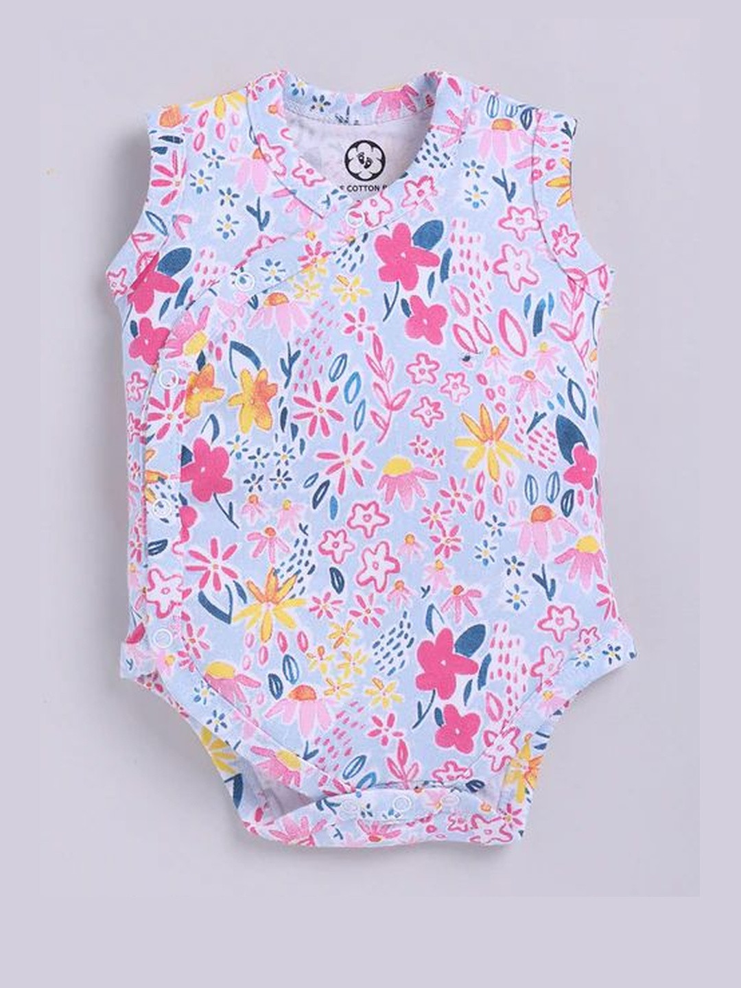 THE COTTON BABY Babies Pure Cotton Printed Rompers