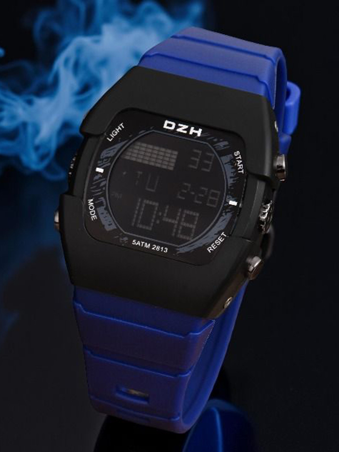 DZH Men Digital Multi Function Watch DZH 2813-Blue1