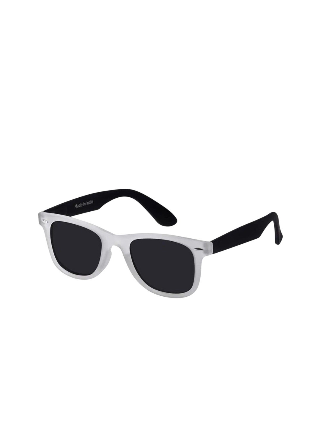 MARSH-X Unisex Black Square Sunglasses with UV Protected Lens Marsh-X- WHITE Sunglasses-