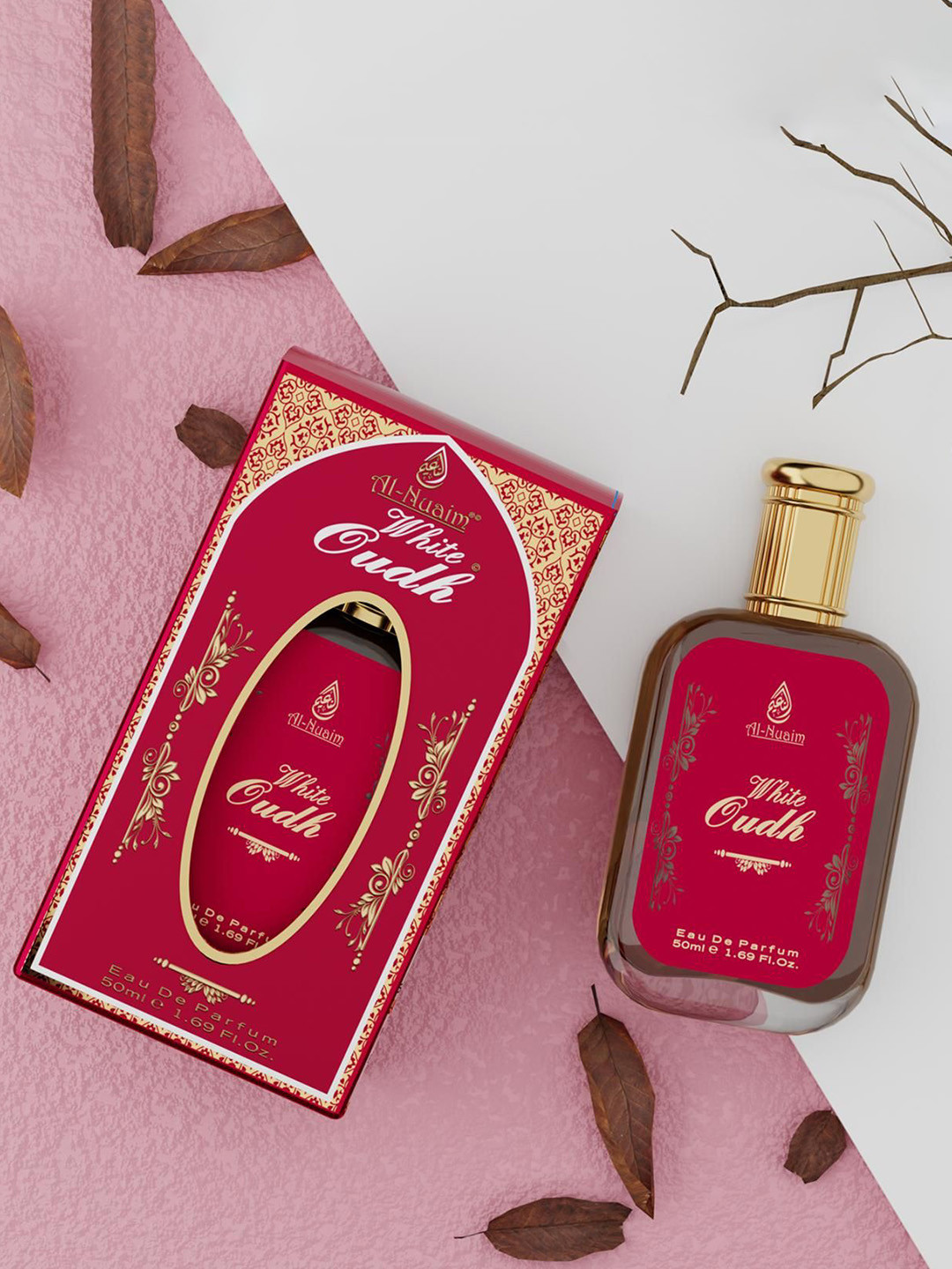 Al-Nuaim Set Of 5 Alcohol Free Attar-6 ml Each With White Oudh EDP - 50 ml Gift Set